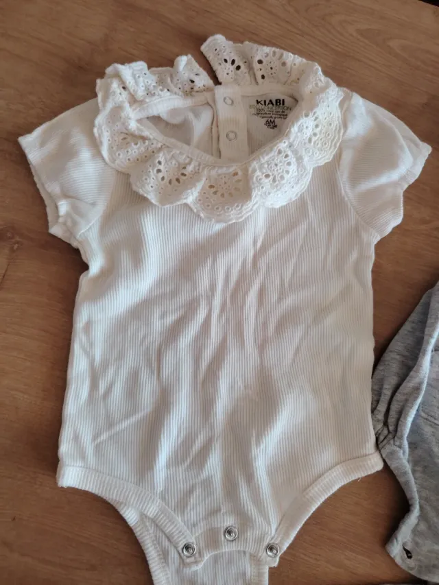 Conjunto ranita, leotardo y body 3-6 meses