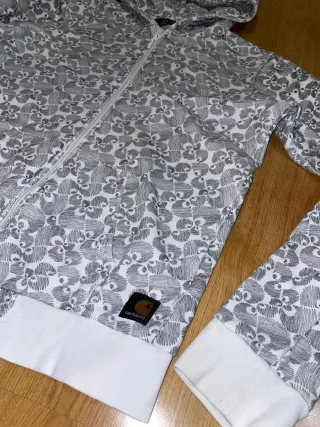 Sudadera carhartt gris y blanca