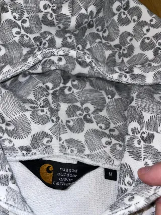 Sudadera carhartt gris y blanca