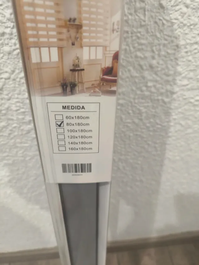 Cortina Noche y Día Gris 80x180cm