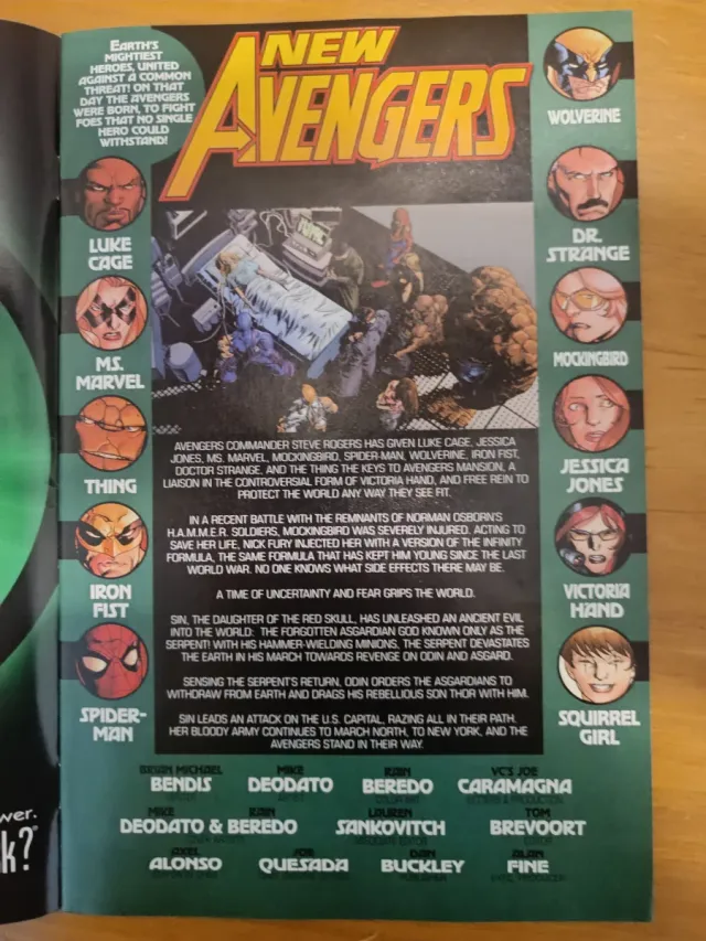 The New Avengers #14 Fear Itself Tie-In (2011)