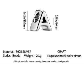 Charm Letra L Plata de Ley