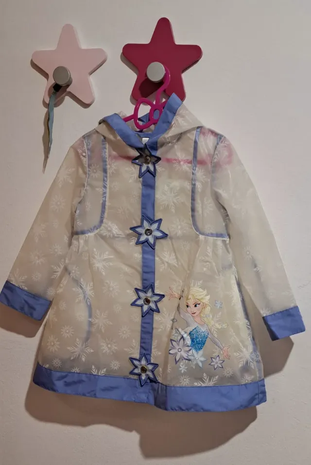 Chubasquero Frozen Niña Transparente talla 3