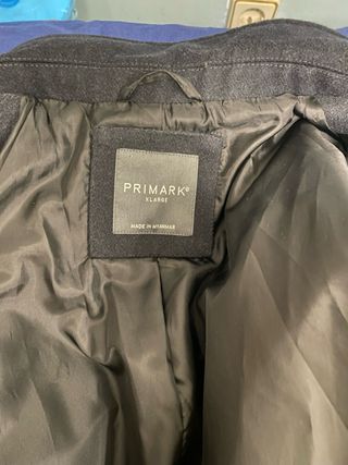 Abrigo Tres Cuartos Primark Negro