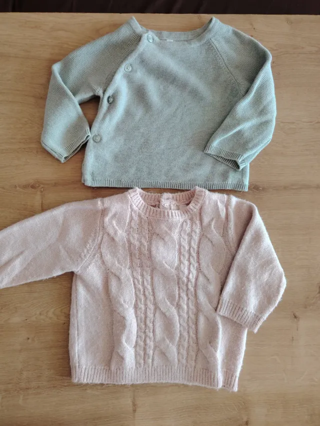 2 jerséis punto 3-6 meses