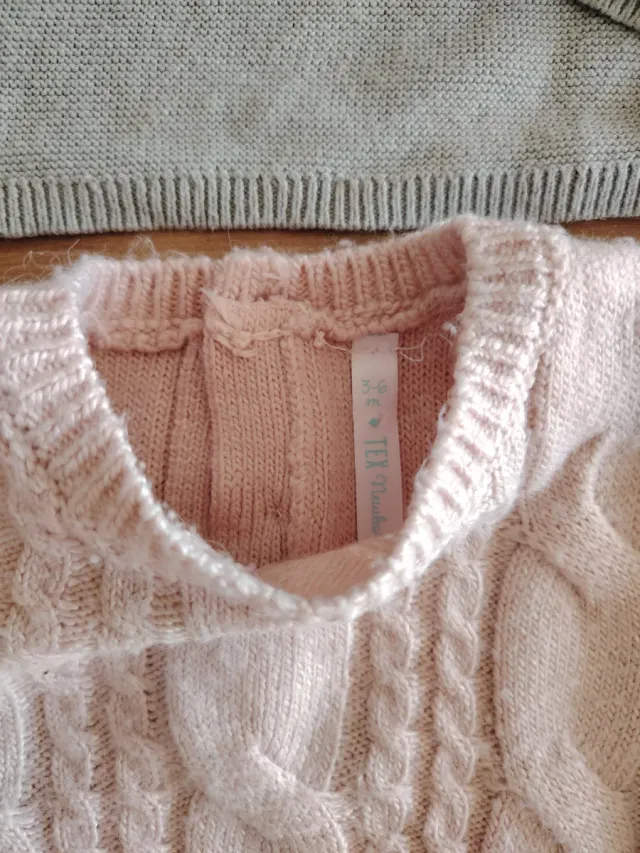 2 jerséis punto 3-6 meses