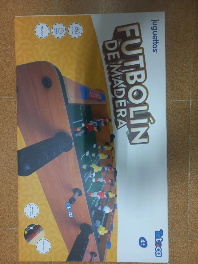 Futbolín de madera para niños