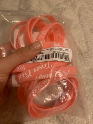 Pack 15 Pulseras Baby Shower Team Girl