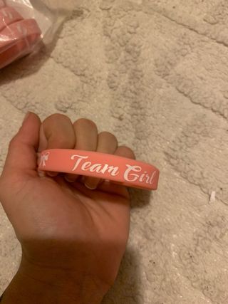 Pack 15 Pulseras Baby Shower Team Girl