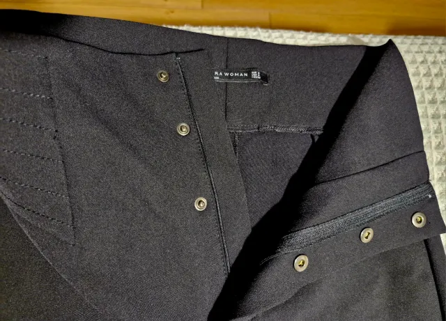 Pantalón vestir Zara Talla S Negro