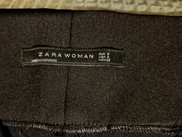 Pantalón vestir Zara Talla S Negro