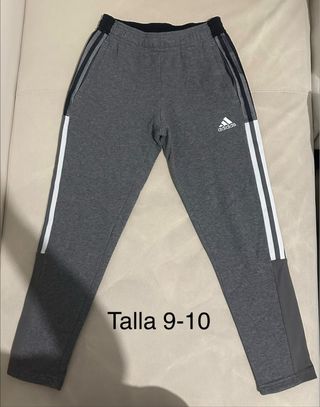 Pantalón chándal Adidas gris Talla 9-10