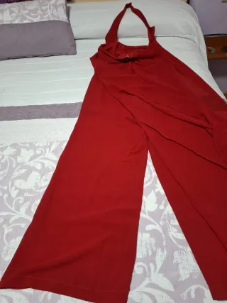 Mono largo rojo halter