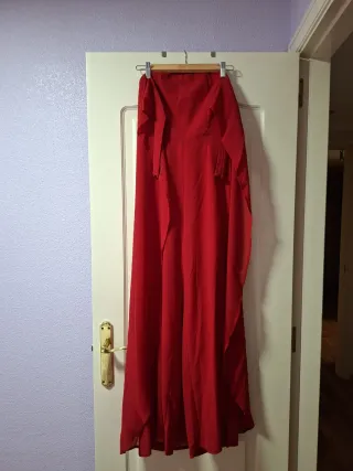 Mono largo rojo halter