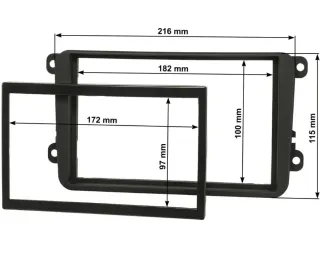 Mascherina Doppio DIN Golf V