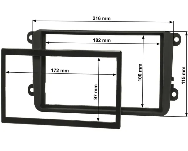 Mascherina Doppio DIN Golf V