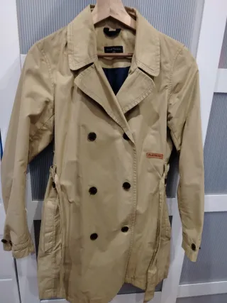 Gabardina Loreak Mendian Beige Talla XS Totalmente