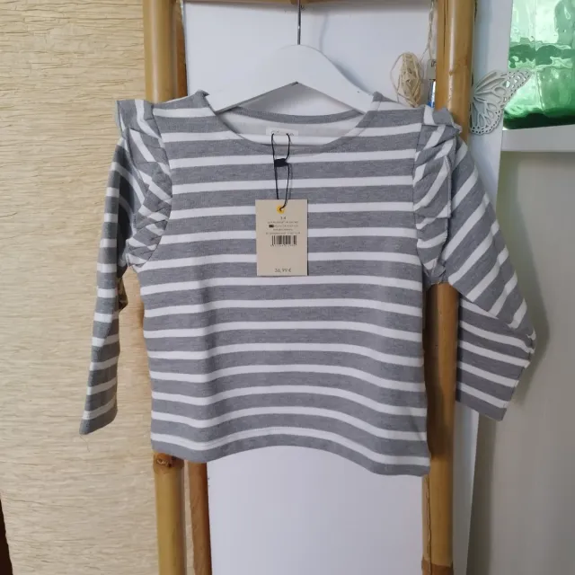 Sudadera Gocco niña rayas Talla 3/4