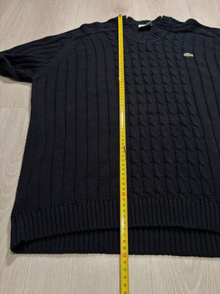 Jersey Lacoste Azul Marino Cable Knit Vintage