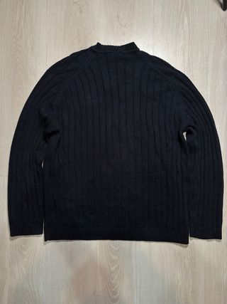Jersey Lacoste Azul Marino Cable Knit Vintage