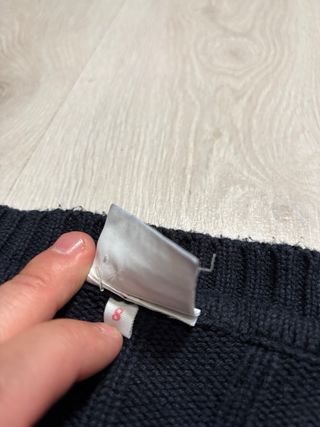 Jersey Lacoste Azul Marino Cable Knit Vintage