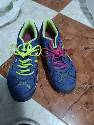 Zapatillas Asics Talla 38 Azul y Rosa