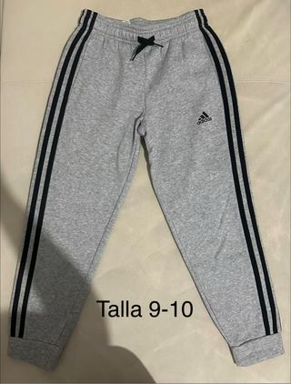 Pantalón chándal Adidas gris talla 9-10
