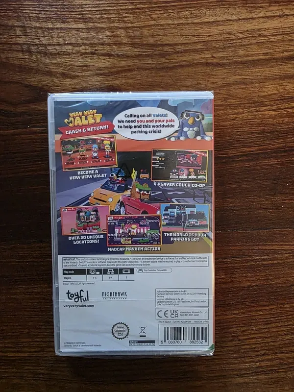 Very Very Valet Nintendo Switch Novo Selado