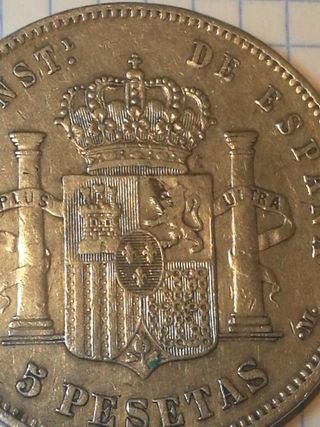 5 Pesetas Alfonso XIII 1888 Plata