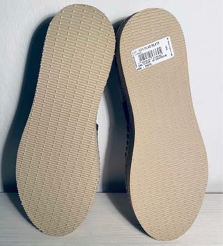 Alpargatas Havaianas Rayas Beige y azul