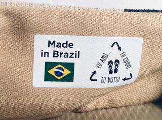 Alpargatas Havaianas Rayas Beige y azul