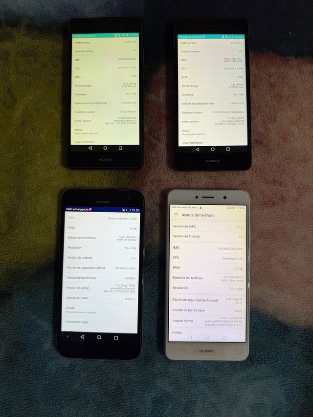 Lote huawei variados BUEN ESTADO