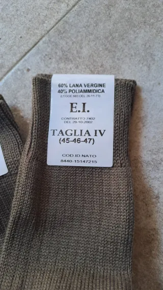 Calze lana militari E.L. tg 45-46-47