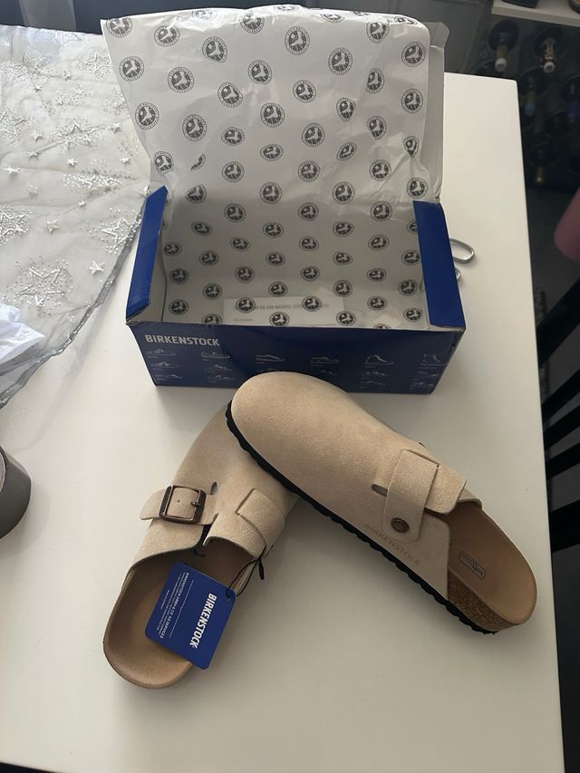 Birkenstock Boston Tam. 45 Bege