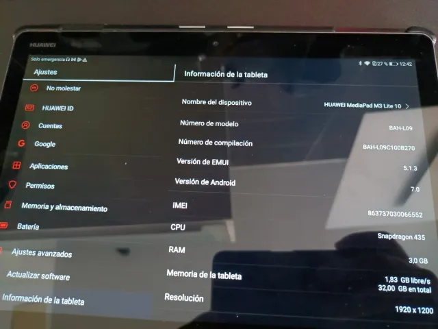 Huawei Mediapad T3 Lite Negro/Plata
