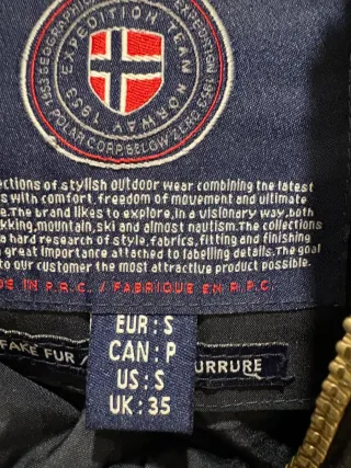 Abrigo Geographical Norway Azul