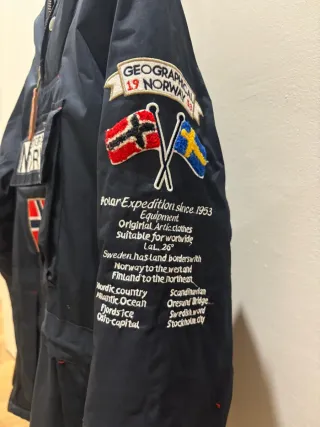 Abrigo Geographical Norway Azul