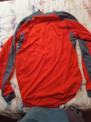Camiseta térmica portero fútbol naranja