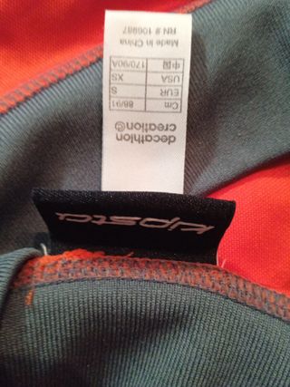 Camiseta térmica portero fútbol naranja