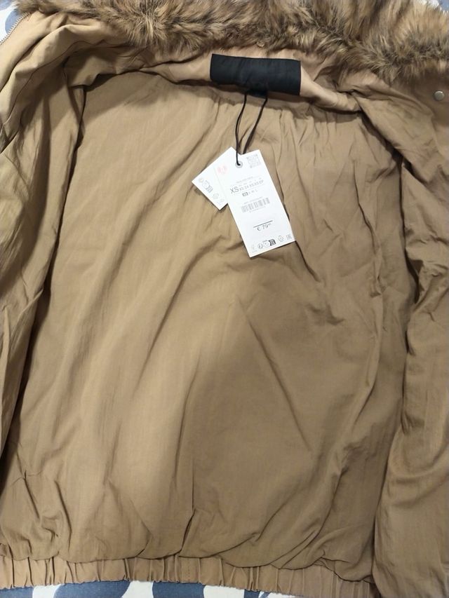 Chaqueta Zara Marrón Talla XS