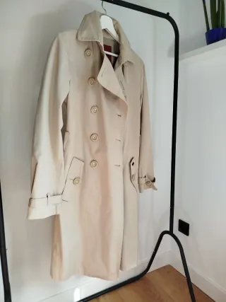 Gabardina Caramelo Talla 40 Beige