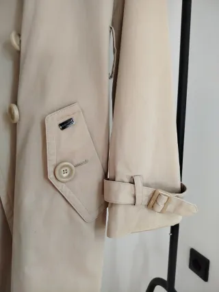 Gabardina Caramelo Talla 40 Beige