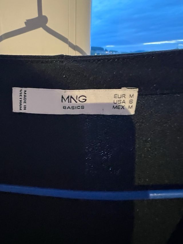 Vestido negro Mango talla M