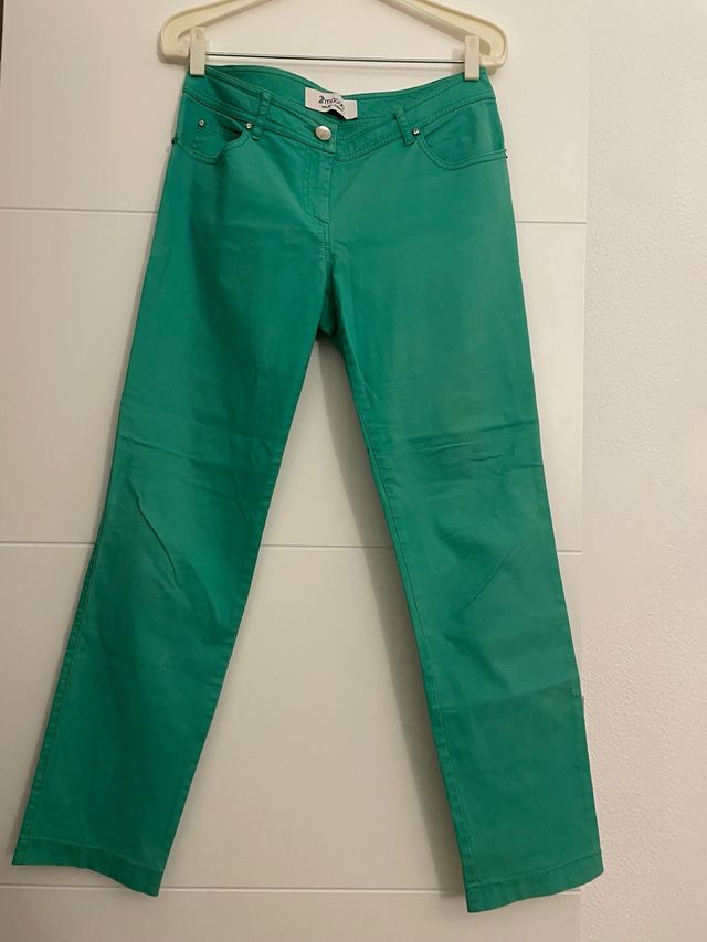 Pantalones verdes mujer
