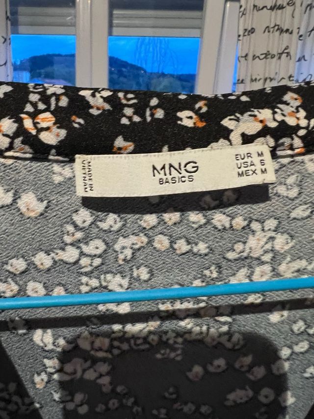 Vestido estampado floral Mango Talla M