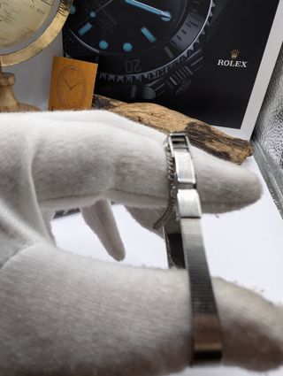 Bianco Omega Genève Dama 70's Bianco Silver