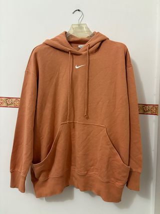 Felpa Nike arancione con logo