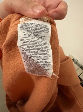 Felpa Nike arancione con logo