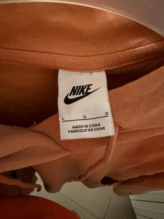 Felpa Nike arancione con logo