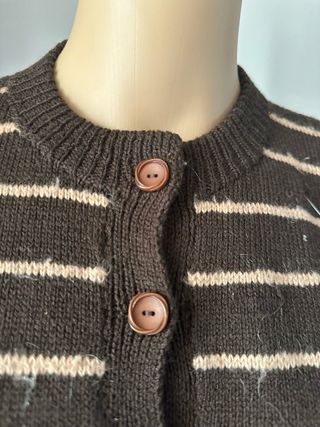 Cardigan vintage a righe taglia unica
